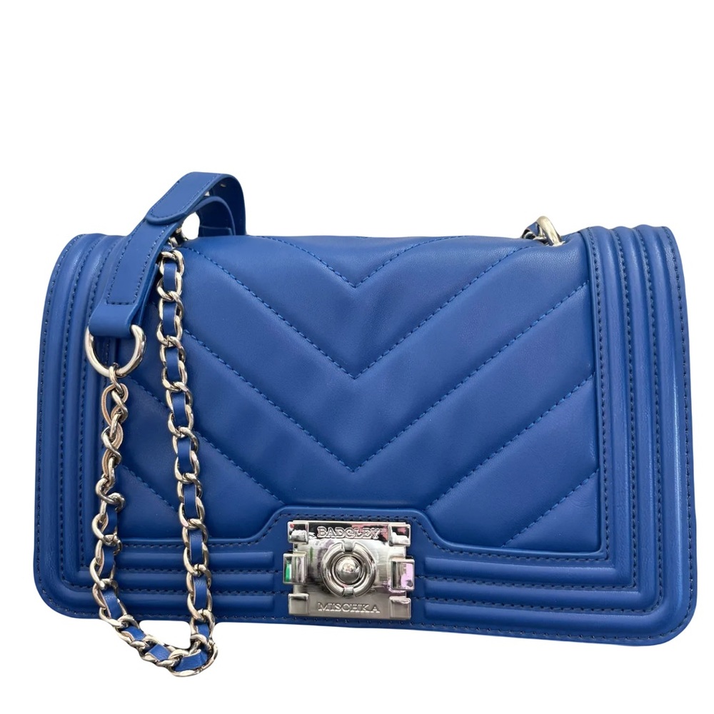 Blue Badgley Mischka  Quilted Shoulder Bag NWT Gift Ready